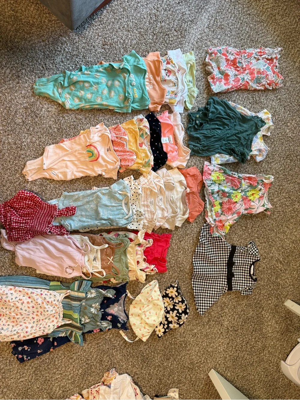 Carter's Multi-Color Baby Girls Mixed Rompers & Onesies